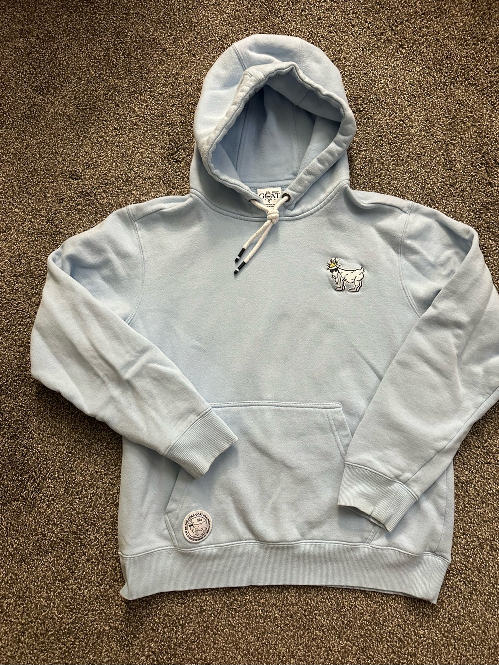 Light Blue GOAT Pullover Sweatshirt